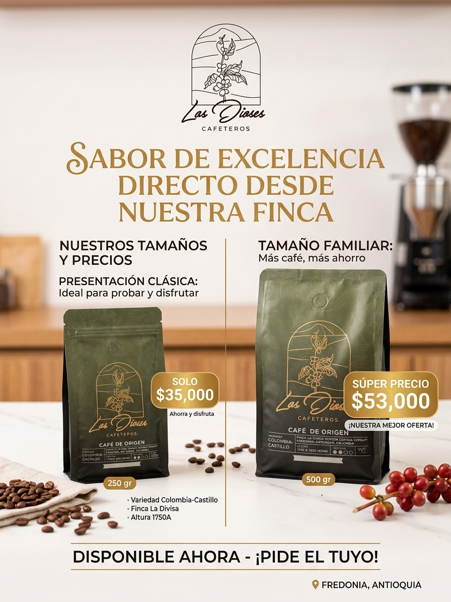 Los Dioses Cafeteros — identidad visual